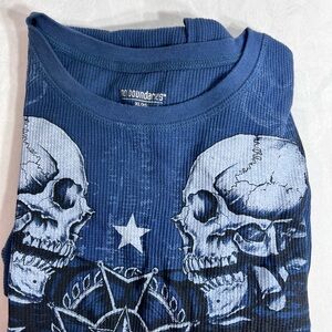 Rare Wings Cross Thermal Longsleeve Y2K Affliction Style size XL